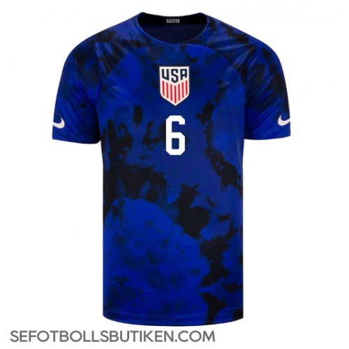 Förenta staterna Yunus Musah #6 Replika Borta matchkläder VM 2022 Korta ärmar